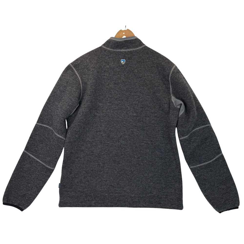 Kuhl ThermoKore Gray 1//4 Zip Sweater Pullover Wool Blend Fleece Outdoors Sz L - Picture 3 of 16